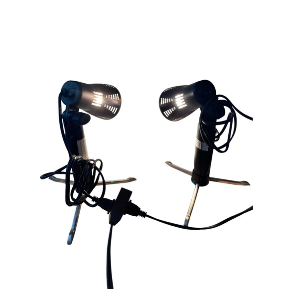 Pair 5500K LED Photo Light Lamps Portable Tabletop Studio Lighting Kit - Picture 3 of 5